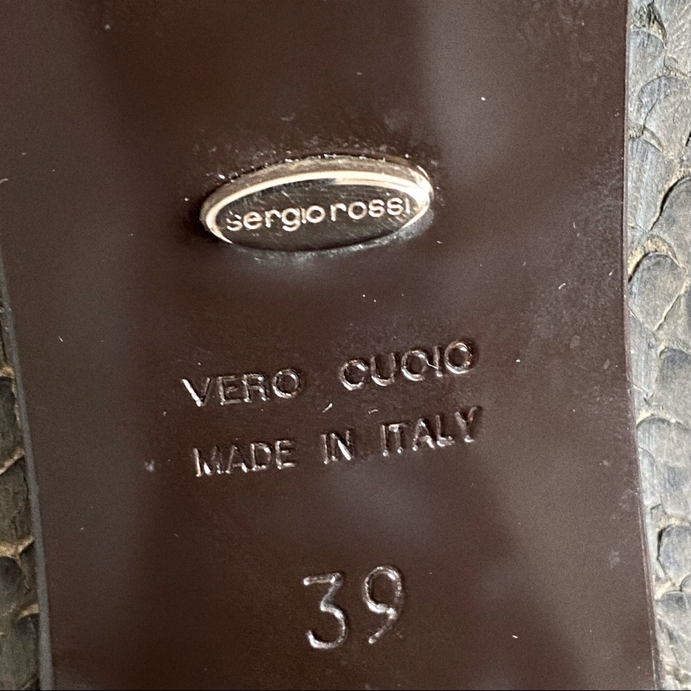 SERGIO ROSSI PYTHON BOOTS - Picture 9 of 10